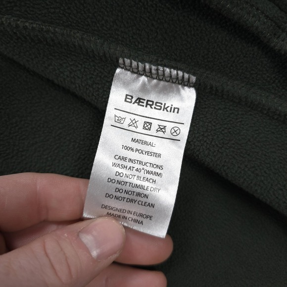 BAERSkin Hoodie Mens Large Green BAER SKIN 4 Tactical Fleece Jacket Utility - Picture 8 of 15